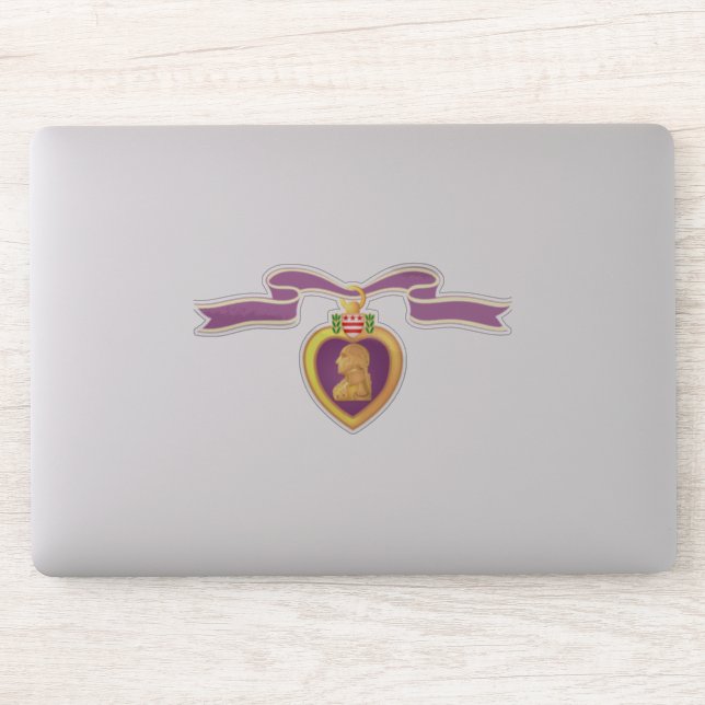 Custom Cut Simple "PURPLE HEART" Vinyl (Computer)