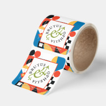 Custom-Cut Vinyl Abstract Geometric Your Logo Here