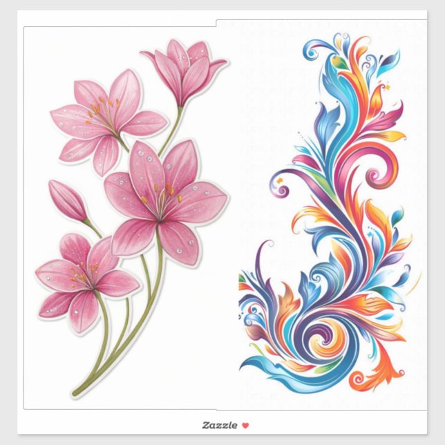 Custom-Cut Vinyl Sticker (Sheet)