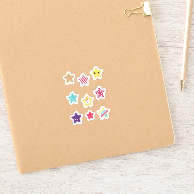 Custom-Cut Vinyl Sticker (Notebook)