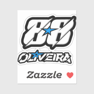 Custom-Cut Vinyl Sticker 88 Oliveira