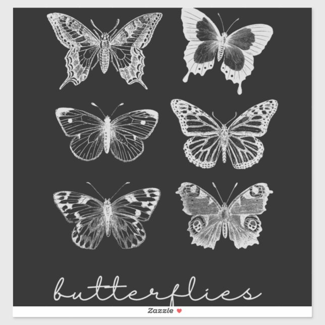 Custom-Cut Vinyl Sticker  Butterfly Woman. Be a  (Sheet)