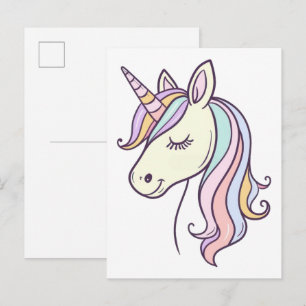 Custom-Cut Vinyl Sticker Postcard