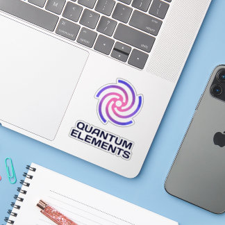 Custom-Cut Vinyl Sticker Quantum Elements