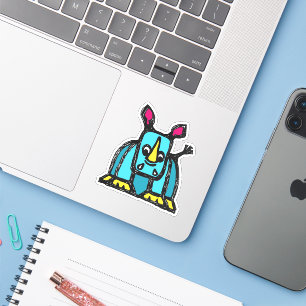 Custom-Cut Vinyl Sticker - Radley Rhino