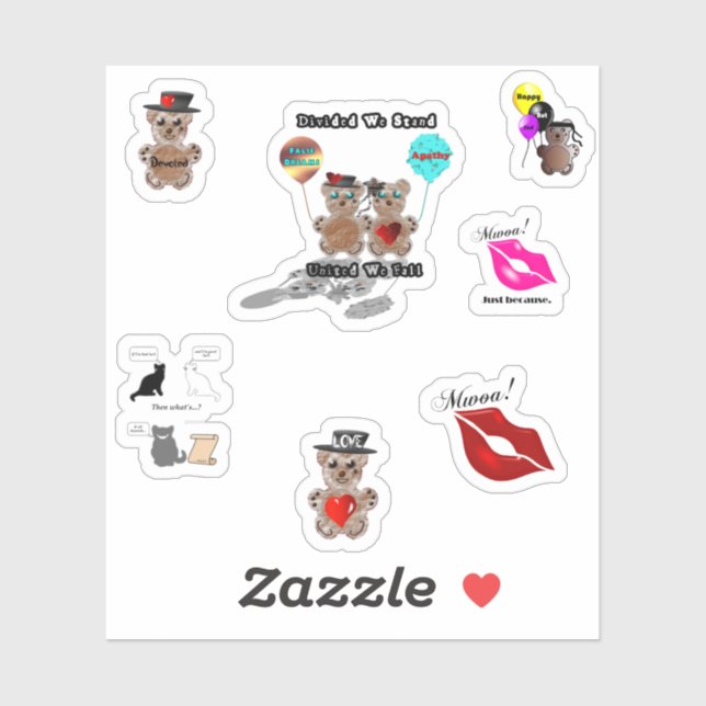 Custom Cut Vinyl Stickers (Sheet)