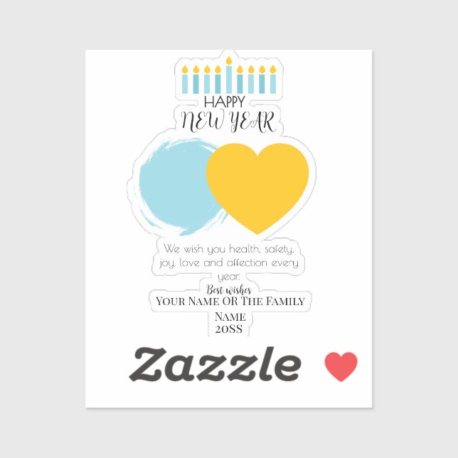 Custom cut vinyl stickers for happy occasions with (Sheet)
