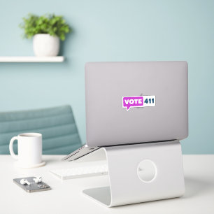 Custom Cut VOTE411 Sticker
