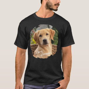 Custom Cute Best Friend Photo Love Paw Print Heart T-Shirt