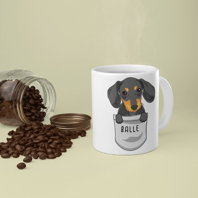 Custom Cute Dachshund for Dog Lover Trainer Lover Coffee Mug (Creator Uploaded)