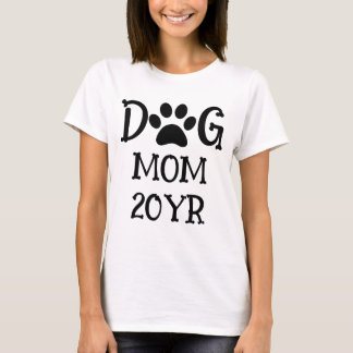 Custom cute dog lover paw print-dog mum T-Shirt