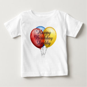 Custom cute Happy Birthday Daddy baby Shirt