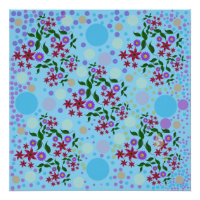 Custom Cute Kidcore Confetti Floral & Vine Pattern