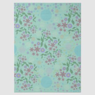 Custom Cute Kidcore Confetti Floral & Vine Pattern Tissue Paper