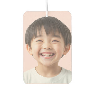 Custom Cute Kids Two Photo Modern Personalized Car Air Freshener