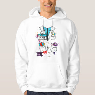 Custom Cute Mad Scientist Halloween Lab Costume Hoodie