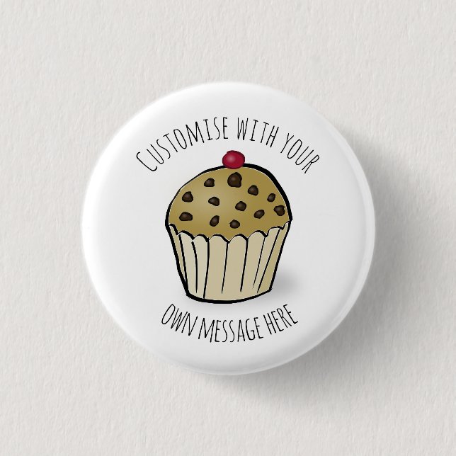 Custom Cute Mini Muffin 3 Cm Round Badge (Front)