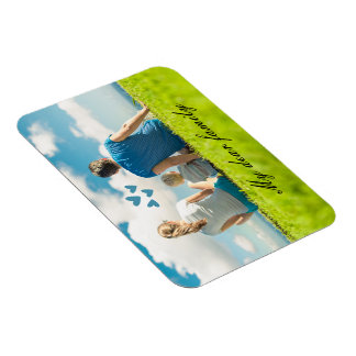 Custom Cute Photo Memory with Personalized Text Il Magnet