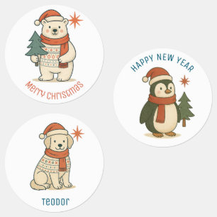 Custom Cute Polar Bear, Dog, Penguin Scandinavian