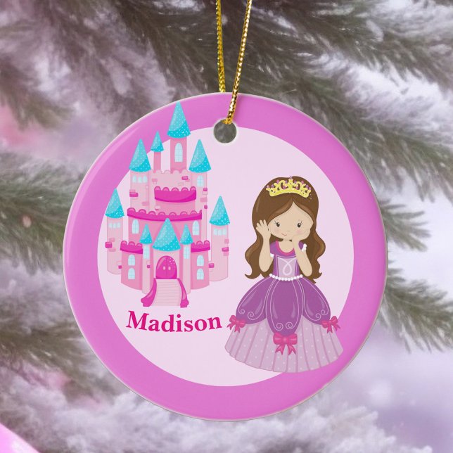 Custom Cute Princess Girl Ceramic Ornament (Creator Uploaded)