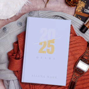 Custom Cute Purple Minimal 2025 Calendar Planner