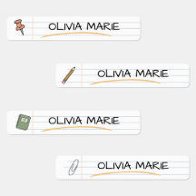 Custom Cute Sketch Doodles Kids Back To School