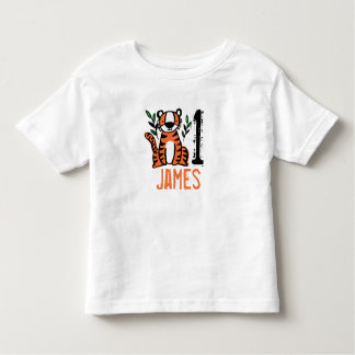 Custom Cute Tiger Toddler T-Shirt