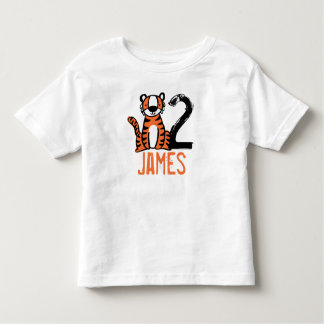 Custom Cute Tiger Toddler T-Shirt