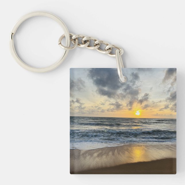 Custom Cute Two Photo Double Sided Personalised Key Ring (Front)