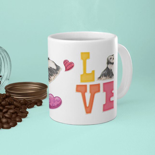 Custom Cute Valentine's Day Havanese Dog Lover Coffee Mug (Creator Uploaded)