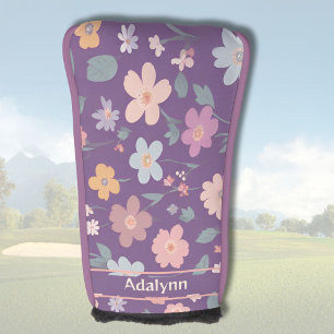Custom Cute Vintage Floral Gifts for Women Golfers Golf Head Cover