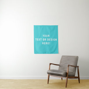 Custom Cyan-Blue Tapestry – Personalised for You