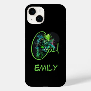 CUSTOM Cyber Steampunk Cat – Cat Lover Case-Mate iPhone 14 Case