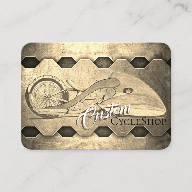 Custom Cycle Shop Business Card (Front)