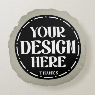 Custom Dad Appreciation gift Design Round Cushion