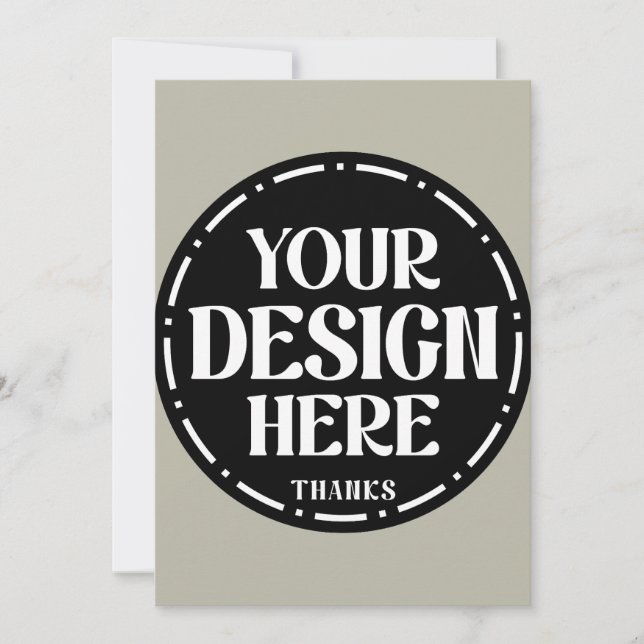 Custom Dad Appreciation gift Design Thank You Card (Front)