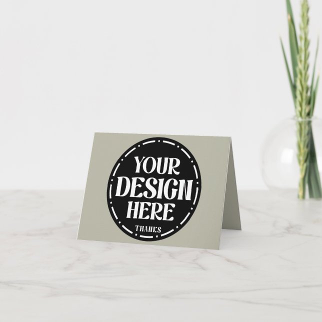 Custom Dad Appreciation gift Design Thank You Card (Front)