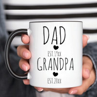 Custom Dad Est New Grandpa Est