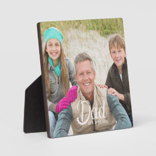Custom Dad Established Photo Plaque
