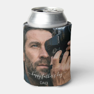 Custom Dad Photo Beer Koozie Father's Day Keepsake