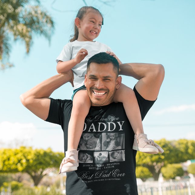 Custom Dad Photo Collage T-Shirt (Creator Uploaded)