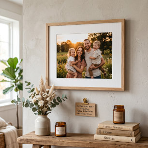 Custom Dad & Son Photo Print – Personalised Family