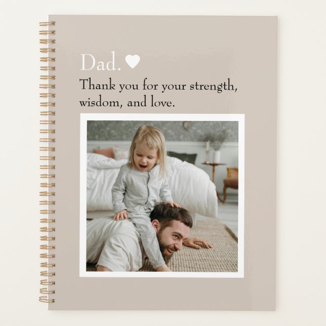 Custom Dad Thank You Planner (Front)