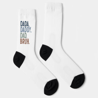 Custom DADA DADDY DAD BRUH FATHERS DAY Socks