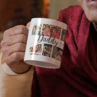 Custom Daddy 12 Photo Collage Coffee