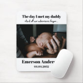 Custom Daddy Photo First Father's Day  Mouse Pad (With Mouse)