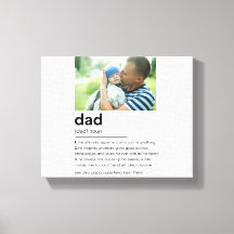Custom Daddy Photo Gift, Dad Definition