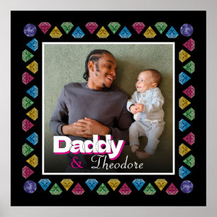 Custom Daddy & Son Photo Keepsake – Personalised Poster