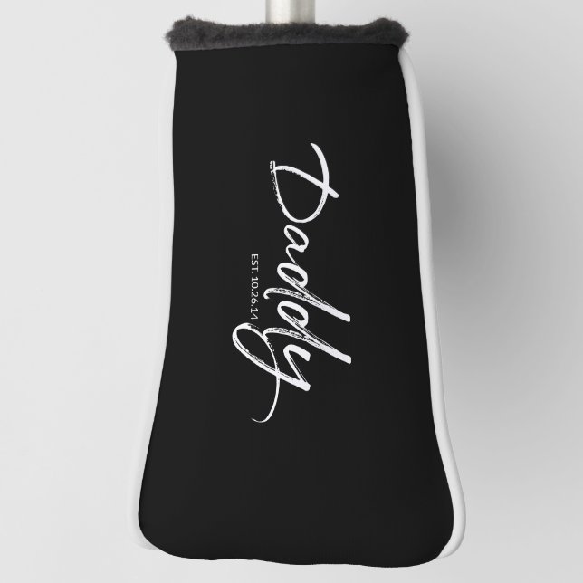 Custom Daddy Year Established Golf Head Cover (Rotate 90)