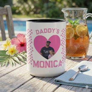 Custom "Daddy's Girl" Personalised Photo Heart Mug